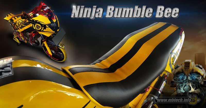 Kawasaki Ninja 150R - Jok Custom Bumble Bee