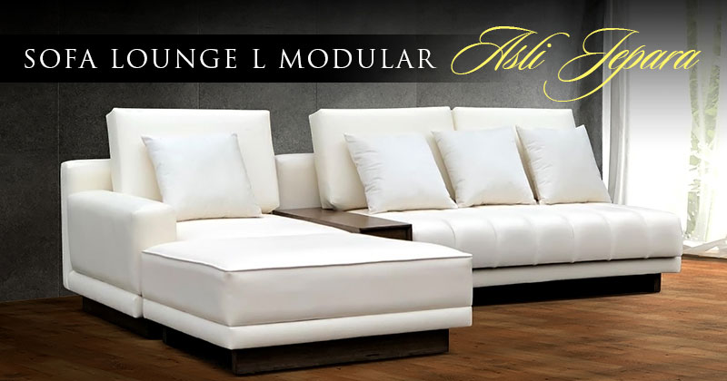 Sofa Lounge L Modular Asli Jepara