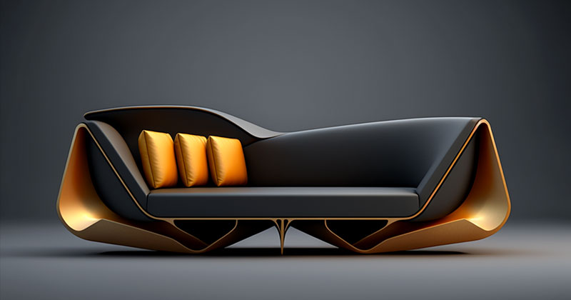 desain dinamis sofa